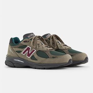 NEW Teddy Santis x New Balance 990v3 in green purple from Aime Leon dore
